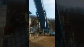 Dumping wood chips at the paper mill in Covington va.
