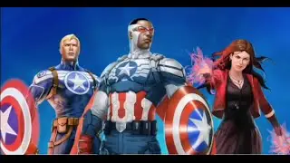 Steve Rogers + Sam Wilson + Scarlet Witch &mdash; Marvel Puzzle Quest