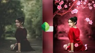 Snapseed pink tone photo editing l Snapseed background editing color change trick 🔥