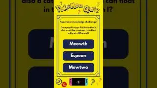 Pok&eacute;mon Quiz #fans #pokemongoshorts #quizmania #pokemon #shorts