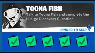 Fortnite Complete 'Toona Fish' Challenges Guide - How to Complete the Hue-ge Discovery Questline