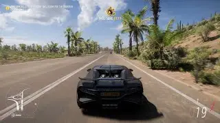 Driving in bugatti
