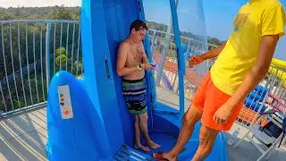 Aquacolors Poreč - Looping Rocket | Trapdoor Waterslide POV
