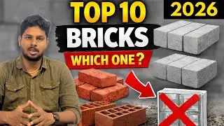 Top 10 Types of Bricks Used in Construction in 2026 | Architect Explain in Tamil
