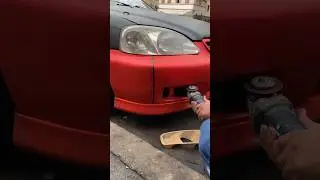 Installing Fog lights on a civic #foglights #honda #civic #petrolhead #mods #b16 #d16z6 #ek3 #ek4