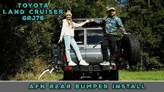 Toyota Land Cruiser GRJ76 Heckstoßstangen Montage - AFN / TD Experience