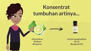 Meredakan Diare Gangguan Pencernaan Bergamot Essential Oil Animasi