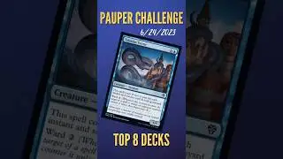 Saturday Pauper Challenge TOP 8 Decklists (2023-06-24) #shorts