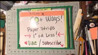 (672) 4️⃣ 60+ ways to use your paper strips 1” or less part 44 (216-220)