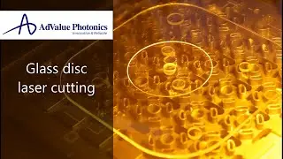 Glass disc cutting by laser