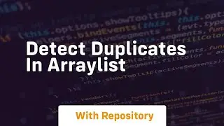 detect duplicates in arraylist