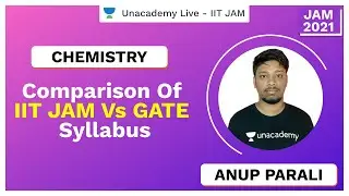 Comparison of IIT JAM Vs GATE Syllabus | IIT JAM | Anup Parali | JAM 2021 | Unacademy Live