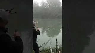carpfishing pesca alla carpa in fiume 💪#pesca #fishing #outdoors