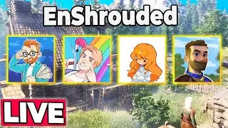ENSHROUDED : NEW Survival building game : First Time Playing! ft. Smajor, Shubble, & Sausage