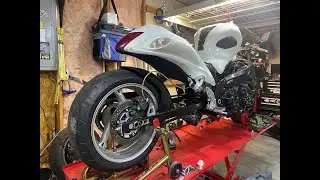2011 (Gen 2) Suzuki Hyabusa Extension Plates Vs. Real Swing arm install.