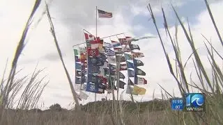 Va. Beach man flies dozens of flags every summer