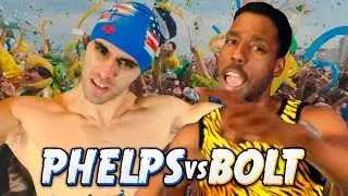 BATALLA DE RAP: MICHAEL PHELPS VS USAIN BOLT - #RioEnRio ◀︎▶︎WEREVERTUMORRO◀︎▶︎