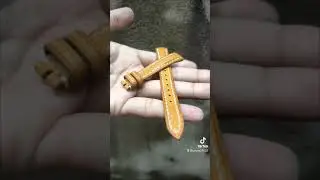 leather handmade watch strap #leather #watchband #madeinmyanmar #fashion #watchstrap