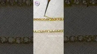 Aari Work Stone Chain (Type 1) Stitch | Shobika Aari Work Class🦋