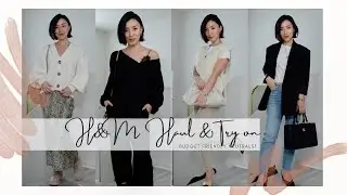 H&M Spring Neutral Basics Haul + Try on! Styling budget friendly pieces under $30!