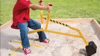 Super sand digger ride on crane toy