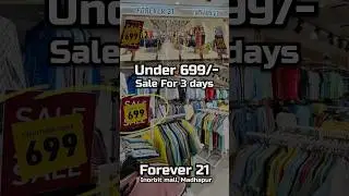 Sankranthi Offer in Forever 21 | Inorbitmall | Buy Anything @ 699/- #Shopping #forever21 #sale #yt