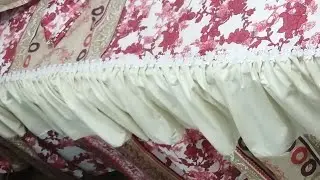 طريقة قص ملاية سرير بكرانيش سادة × منقوش