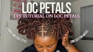 Loc Petal Buns x Quick and Easy Method | The House of Yas ✨