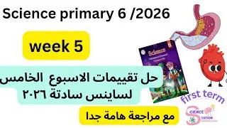حل تقييمات الاسبوع الخامس ساينس سادتة ٢٠٢٦ #2026  #science #weekly #تقييمات_الوزارة #حل #الاسبوع #g6