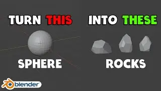 Low Poly Rocks Tutorial (Blender 4.0)