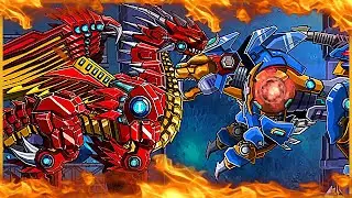 Robot Lion King VS Robot Fire Dragon - Game Show - Game Play - 2016 - HD