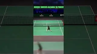 Norrie SHOCKS Alcaraz in Paris Masters! #shorts #tennis #alcaraz
