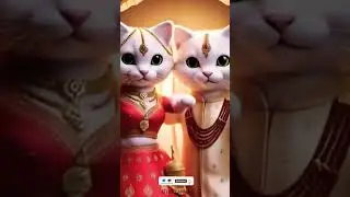 Cat wedding dance #love #ai #cat #factiai #catvideos #funnycatvideos #aishorts #cute