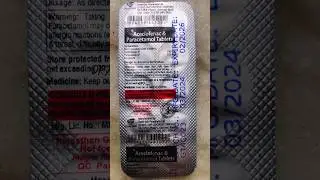 𝗔𝗰𝗲𝗰𝗹𝗼𝗳𝗲𝗻𝗮𝗰 & 𝗣𝗮𝗿𝗮𝗰𝗲𝘁𝗮𝗺𝗼𝗹 𝘁𝗮𝗯𝗹𝗲𝘁𝘀 | #aceclofenac #paracetamol