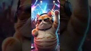 DJ Cat Dropping the Hottest Beats! | Shorts  #cat #cutecat #aicat #funnycats #aisinging #funnycats