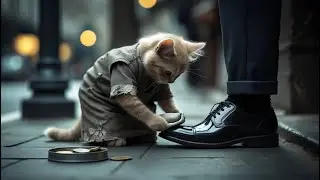 A baby cat From Street Dust to Dignity: A Kitten's Rise That Will Melt Your Heart 🐾