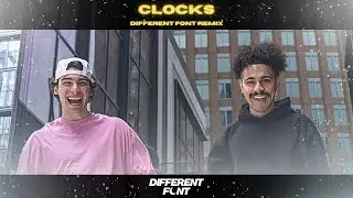 Coldplay - Clocks (Different Font Remix)
