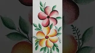 beautiful flower painting#soft pastel colour