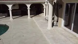Concrete Overlay with a Natural Stone Finish | East Bay Backyard