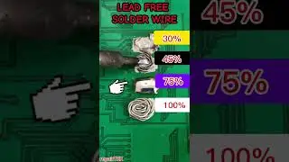 Lead free solder/how lead free content impact the best result #tutorial #leadfree #soldering #shorts
