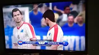 Pes 16 PS3 gameplay FIFA world cup Paraguay Vs Australia matchday 2