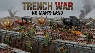 LEGO Trench Warfare - GREEN vs RED WWI Battle - Brutal No Man's Land Combat ⚔️💥