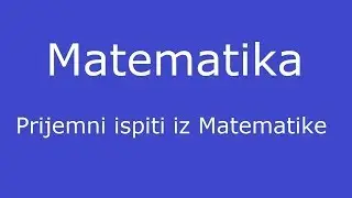FON Beograd, Prijemni ispit iz matematike 2001. zadatak 16.