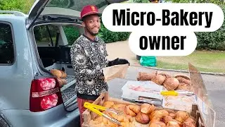 Day in the life of a Micro bakery owner, ( serving hour outside) Leo The Baker