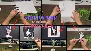 Paper Crafting Technique YOU NEVER SEEN - Halloween Skeleton Hand