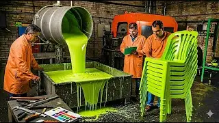 Inside the Recycling Plant &mdash; How Old Plastic Chairs Become New Plastic Chairs (Full Process)