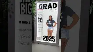 Magazine Box photobooth prop for graduation photoshoot DIY project