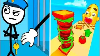 Sandwich Runner Vs Thief Puzzle ☀️🌤️🌝 Walkthrough All New Max Update Mobile Tiktok Gameplay GH3462