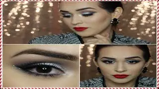 Negro y Plateado Maquillaje Festivo (Holiday Makeup)