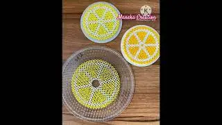 Parler beads designs | Lemon coasters | Fun family crafts |